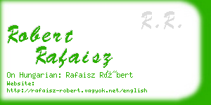 robert rafaisz business card